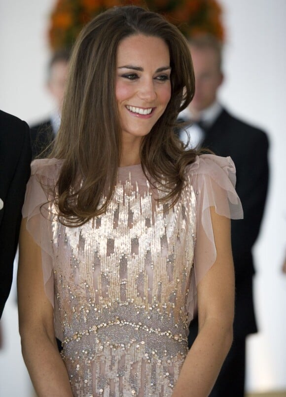 Kate Middleton superbe dans sa robe Jenny Packham