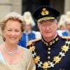 Le roi Albert de Belgique et la reine Paola à Stockholm en juin 2010 