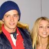 Britney Spears aux côtés de Justin Timberlake le 13 février 2002.