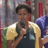 Michelle Obama le 16 juin 2011 à Washington, a supervisé un chantier avec le sourire !