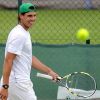 Rafael Nadal lors de son entrée en lice à Wimbledon 2011