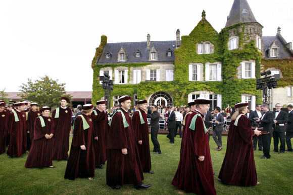 La Fête de la Rose qui achève le salon Vinexpo au château Lascombes à Margaux le 23 juin 2011
