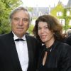 DAniel et Florence Cathiard lors de la Fête de la Rose qui achève le salon Vinexpo au château Lascombes à Margaux le 23 juin 2011
