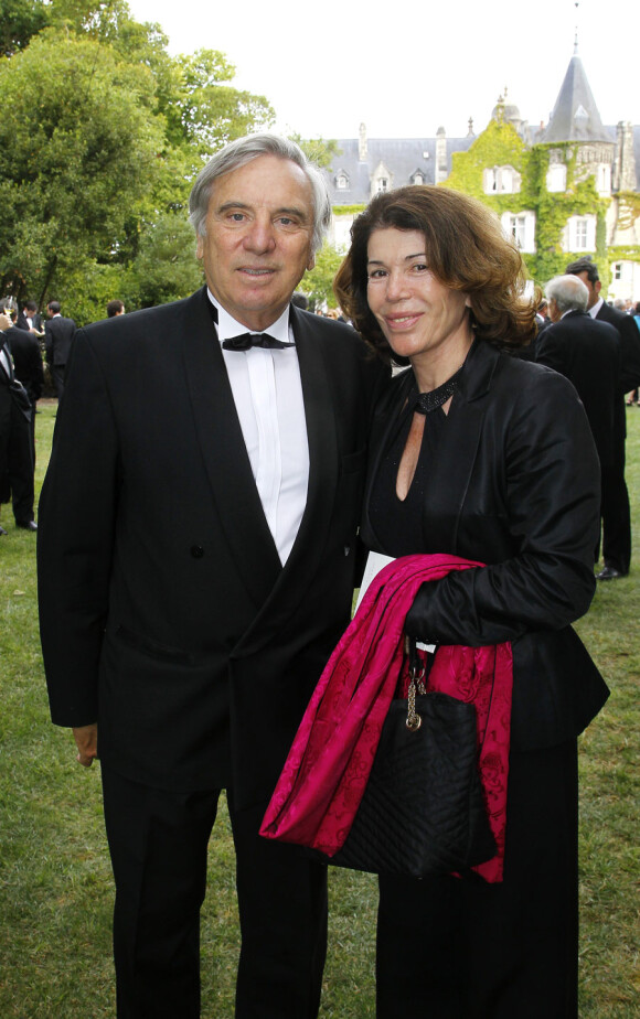 DAniel et Florence Cathiard lors de la Fête de la Rose qui achève le salon Vinexpo au château Lascombes à Margaux le 23 juin 2011