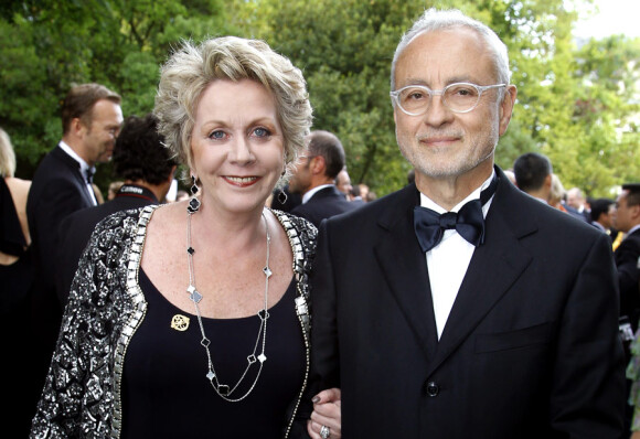 Françoise Laborde et Jean-Claude Paris lors de la Fête de la Rose qui achève le salon Vinexpo au château Lascombes à Margaux le 23 juin 2011