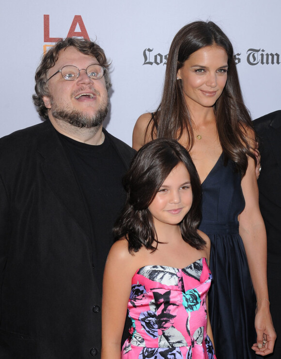 Guillermo Del Toro, Bailee Madison et Katie Holmes lors de l'avant-première à Los Angeles le 26 juin 2011 du film Don't Be Afraid of the Dark