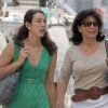 Anne Sinclair et la fille de son époux, Vanessa Strauss-Kahn, le 8 juin 2011, à New York.