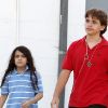 Blanket et Prince, enfants de Michael Jackson, le 19 mai 2011 à Los Angeles