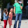 Jennifer Garner, sa fille Violet et une copine à Santa Monica, le 30 juin 2011.