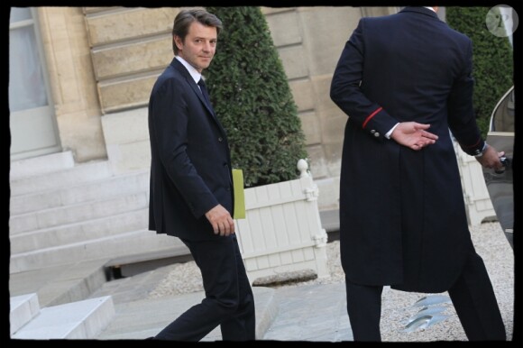 François Baroin a assisté à la décoration d'Anna Wintour par Nicolas Sarkozy le 6 juillet 2011 à l'Elysée.