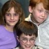 Daniel Radcliffe, Emma Watson et Rupert Grint en 2000 pour un photocall de Harry Potter à l'école des sorciers