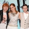 Daniel Radcliffe, Emma Watson et Rupert Grint lors du photocall de Harry Potter et le prince de sang-mêlé en 2009