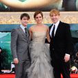 Daniel Radcliffe, Emma Watson et Rupert Grint lors de l'avant-première de Harry Potter et les Reliques de la mort - partie II à Londres le 7 juillet 2011 