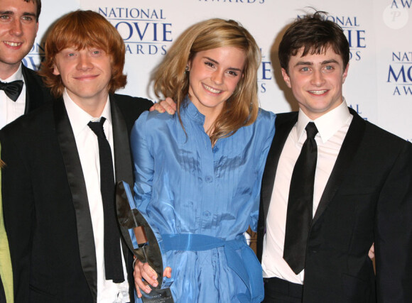 Daniel Radcliffe, Emma Watson et Rupert Grint en 2007 à Londres