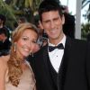 Novak Djokovic et sa compagne Jelena Ristic sur le tapis rouge du festival de Cannes le 17 mai 2011. Pour leurs vacances en juillet, les amoureux ont choisi Saint-Tropez.