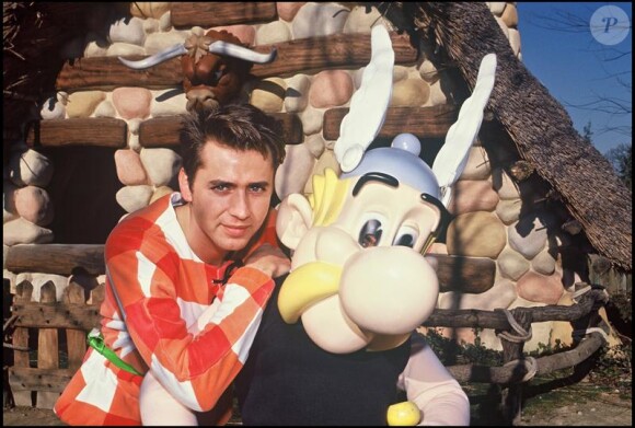 Eric Galliano avec Astérix, dans les années 1980.