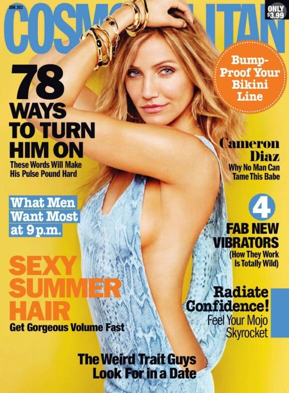 Cameron Diaz apparaissait sur la couverture du Cosmopolitan du mois de juin dernier.