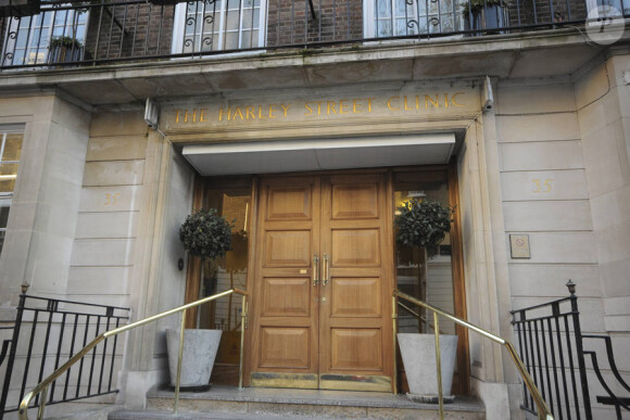 Vue extérieure datant de janvier 2011 de la clinique privée à Londres où Amy Winehouse où recevait des traitements après avoir été malade ou pour refaire ses seins.