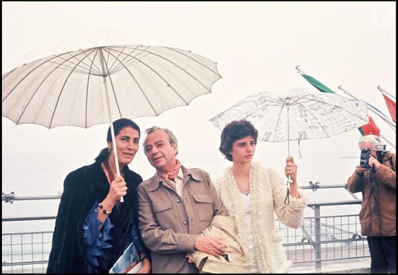 Irène Papas et Michael Cacoyannis au festival de Cannes en 1977