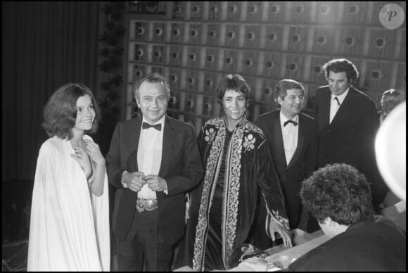 Michael Cacoyannis, Irene Papas, Genevieve Bujold et Mikis Theodorakis au festival de Cannes en 1971