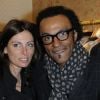 Manu Katché et sa femme Laurence, à Paris, le 3 mars 2011.