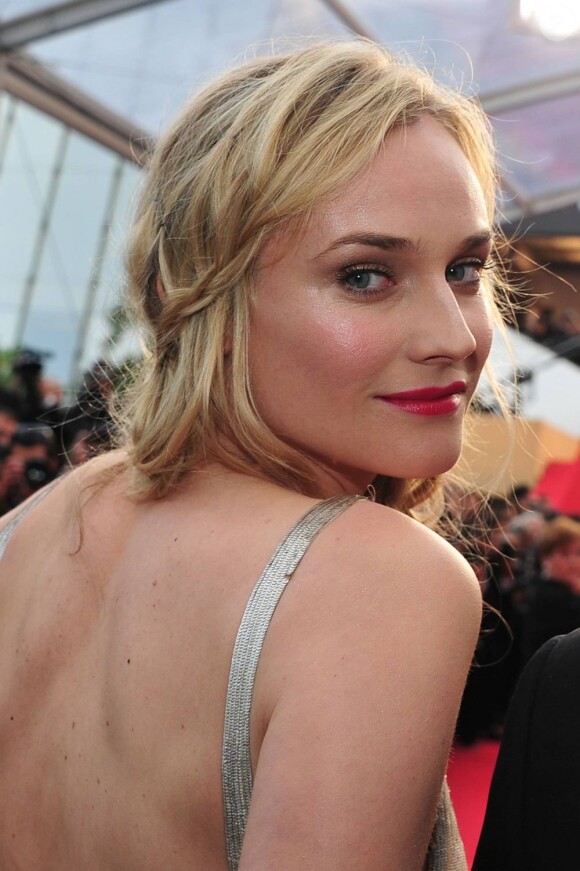 Diane Kruger est égérie pour l'Oréal depuis décembre 2009. Cannes, le 12 mai 2011.