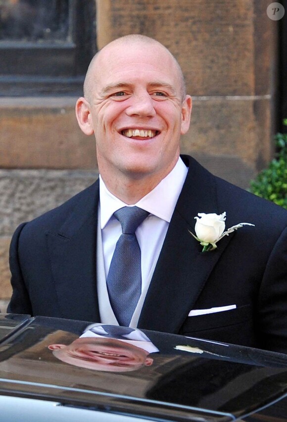Mike Tindall arrive à l'église Canongate Kirk, le 30 juillet 2011, à Edimbourg, en Ecosse. Il est détendu à l'idée d'épouser sa bien-aimée Zara Phillips.