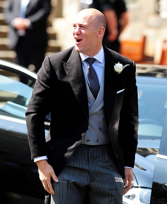 Mike Tindall arrive à son mariage avec Zara Phillips, à Edimbourg, le 30 juillet 2011.