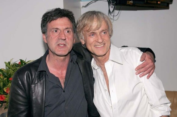 Dave et Daniel Auteuil, à Paris, le 14 mai 2004.
