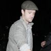 Justin Timberlake sortant du restaurant avec sa partenaire à l'écran (et plus?) Mila Kunis. Le 2 août 2011 à Londres