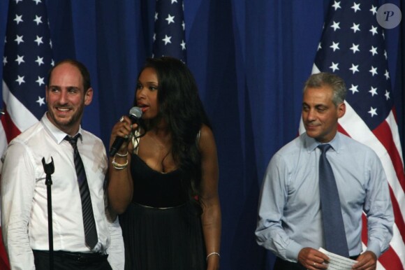 Jennifer Hudson a chanté pour Barack Obama à Chicago lors d'un événement caritatif le 3 août 2011. 