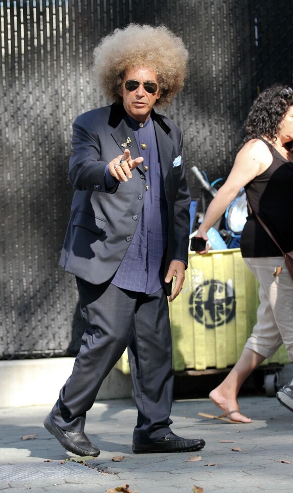 Al Pacino sur le tournage du biopic de Phil Spector à New York, le 5 août 2011.