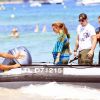 Wayne Rooney et sa femme Coleen en vacances à Saint-Tropez fin juillet 2011.