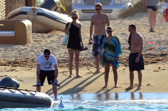 Wayne Rooney et sa femme Coleen en vacances à Saint-Tropez fin juillet 2011.