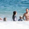 David Beckham et ses fils à la plage à Malibu le 12 août 2011
