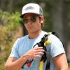 Zac Efron se rend dans un jardin public pour faire une séance d'exercices, à Los Angeles, le mardi 2 août 2011.