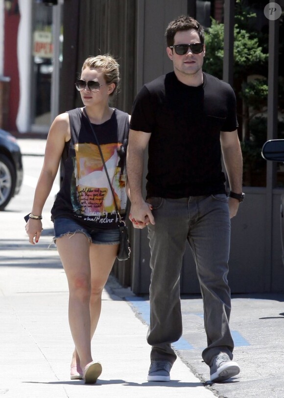 Hilary Duff est enceinte ! Ici avec son mari Mike en juillet 2011 à Los Angeles