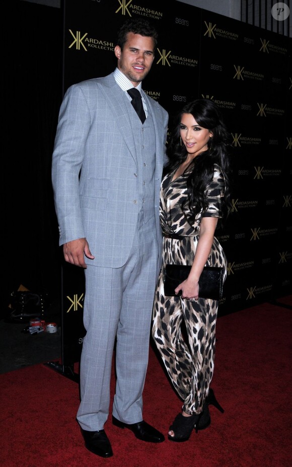 Kim Kardashian et Kris Humphries, à Los Angeles, en août 2011.