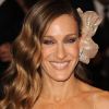 Sarah Jessica Parker nous fait de l'oeil avec un ravissant smoky eye brun doré. La fashionista souligne également son regard avec du khôl noir et du mascara qui recourbe parfaitement ses cils... Une véritable experte des maquillages de soirée ! (8 septembre 2007)