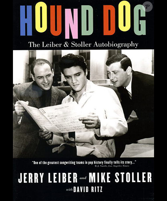 Jerry Leiber et Mike Stoller avec Elvis Presley en couverture de leur autobiographie
