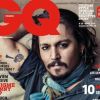 Johnny Depp en couverture du magazine GQ France pour son numéro d'avril 2011.