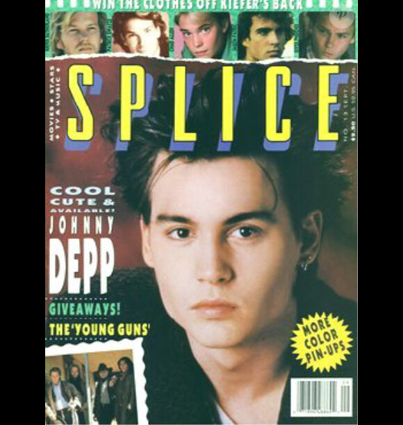 Voici une des toutes premières couv' de Johnny Depp, pour le magazine Splice. Septembre 1988.
