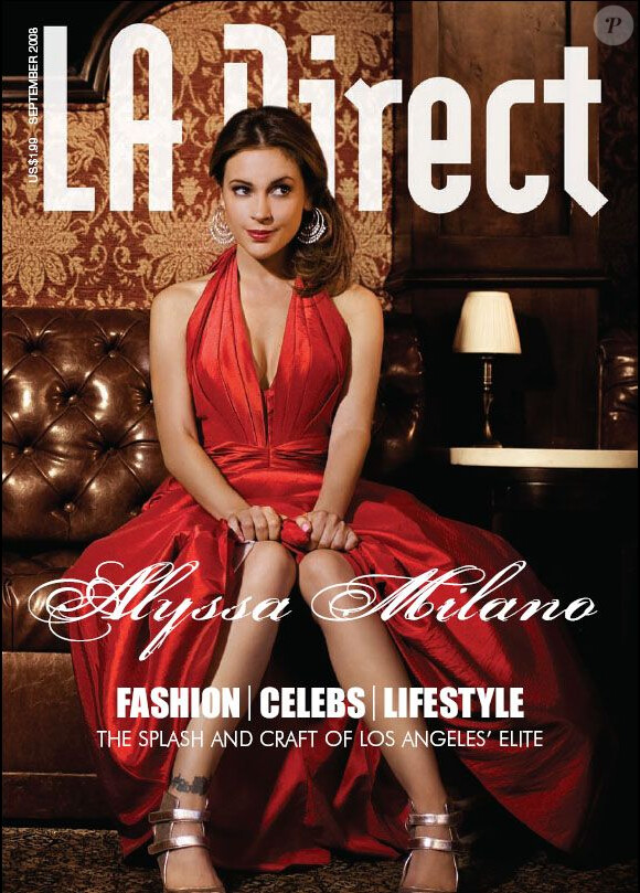 Alyssa Milano en couverture de LA Direct. Septembre 2008.