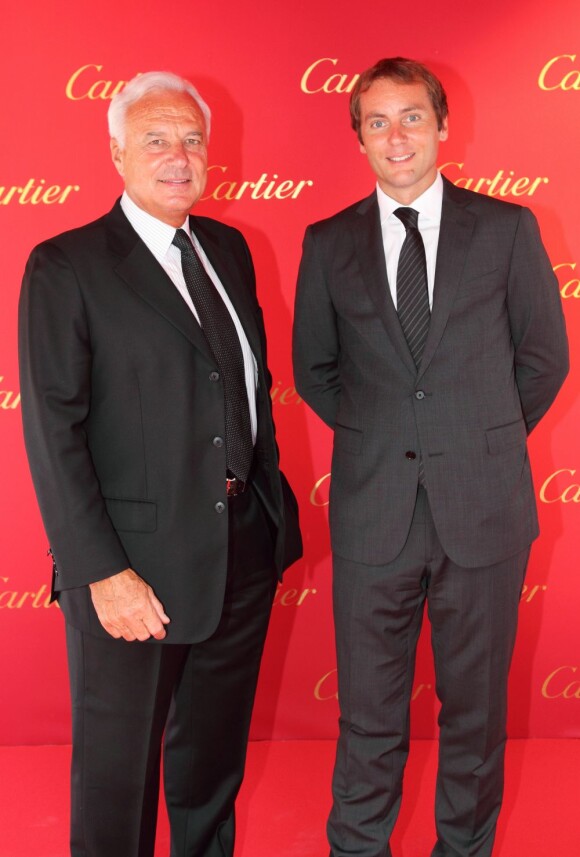 Le CEO et Président de Cartier International Bernard Fornas et le Directeur Général de Cartier Suisse ont présenté à leurs invités l'exposition Cartier Time Art au musée Bellerive de Zürich le 31 août 2011