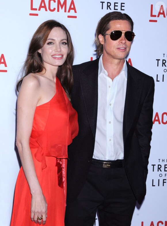 Angelina Jolie et Brad Pitt à Los Angeles, en mai 2011
