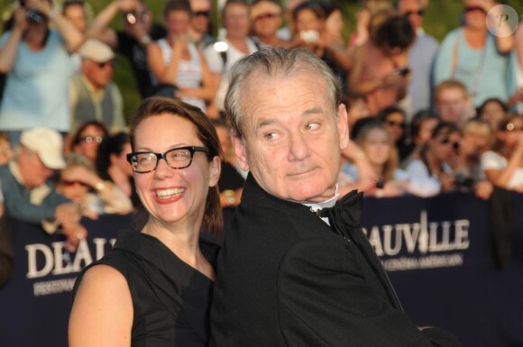 Bill Murray et Liza Johnson lors de la cérémonie d'ouverture du Festival du cinéma américain de Deauville, le 2 septembre 2011.