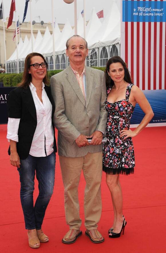 Bill Murray, Liza Johnson et Linda Cardellini, lors de la présentation du film Return, le 3 septembre 2011.