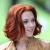 Scarlett Johansson, tournage de The Avengers à New York, le 3 septembre 2011.