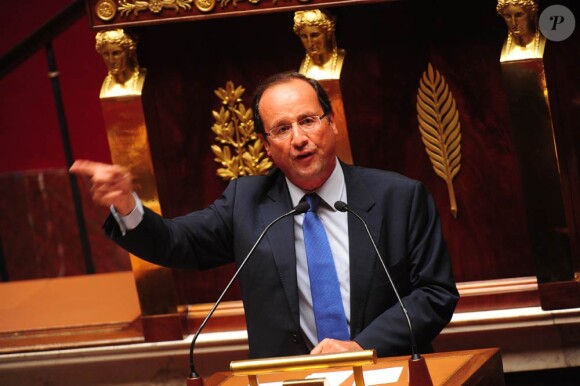 François Hollande à l'Assemblée Nationale le 6 septembre 2011.