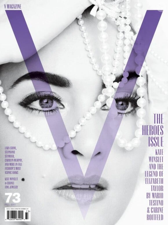 L'actrice Kate Winslet réalise la couverture du magazine V pour son numéro de septembre.